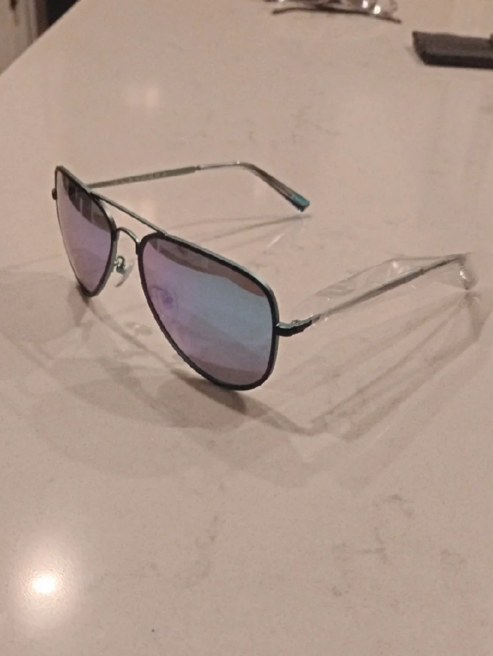 Blenders Aviator Sunglasses with Blue-Mirrored Lenses
